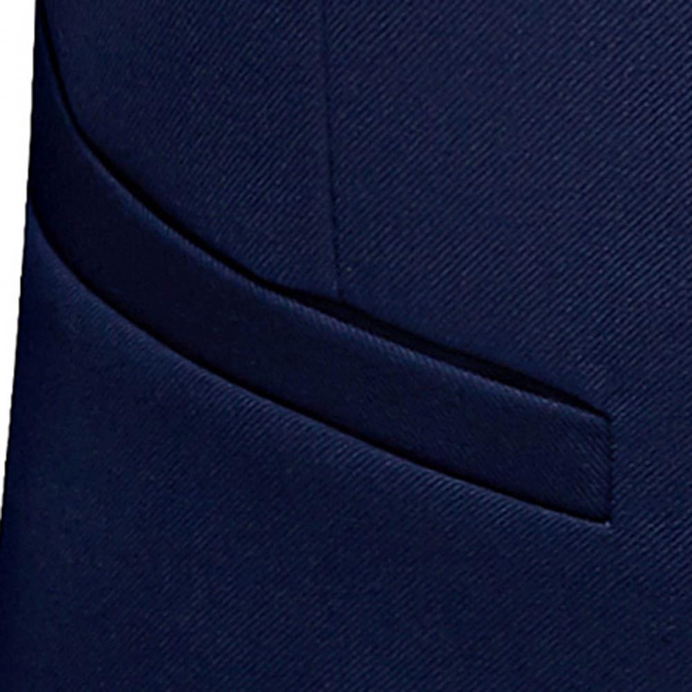 Men Suit Male Blazer Vest Pants Set Temperament Single Breasted Buttons Suit Top Pants Wedding Banquet Prom Formal Groom Suit