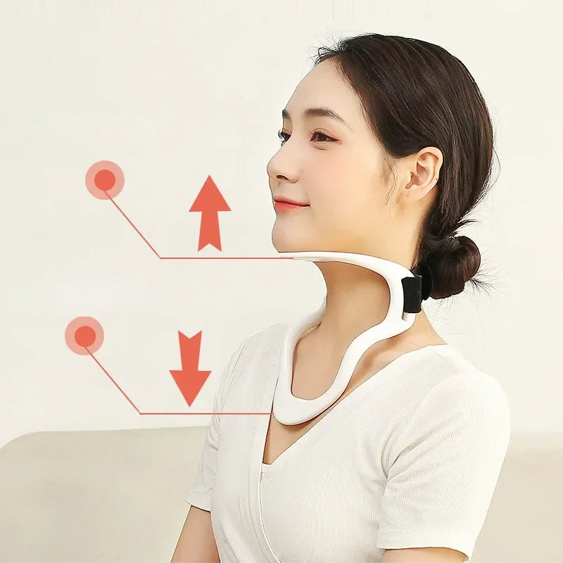 Neck Brace Support Posture Improve Pain Caused By Bowing Your Head Health Care Girth Adjustable Correct Effectively Stretcher