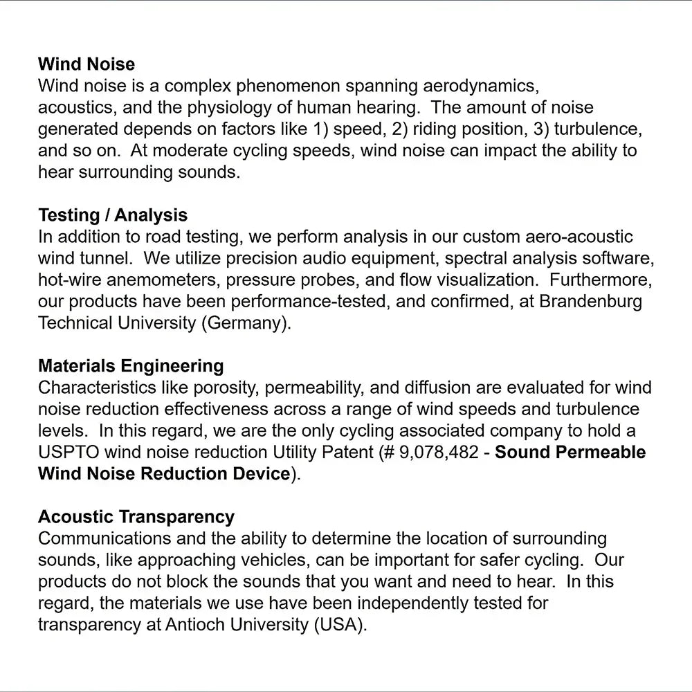 Cat-Ears AirStreamz Cycling Wind Noise Reducer