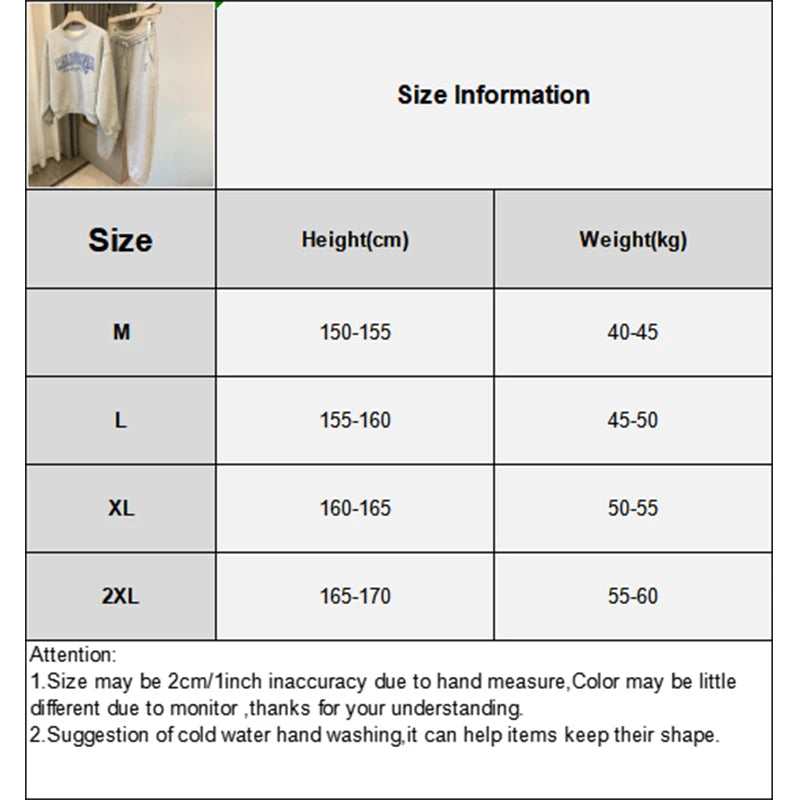 Print Two Piece Sets Womens Men Hoody O-Neck All Match Loose Comfortable Sweatshirt Pant Sets Fashion Hoodie Autumn Clothes