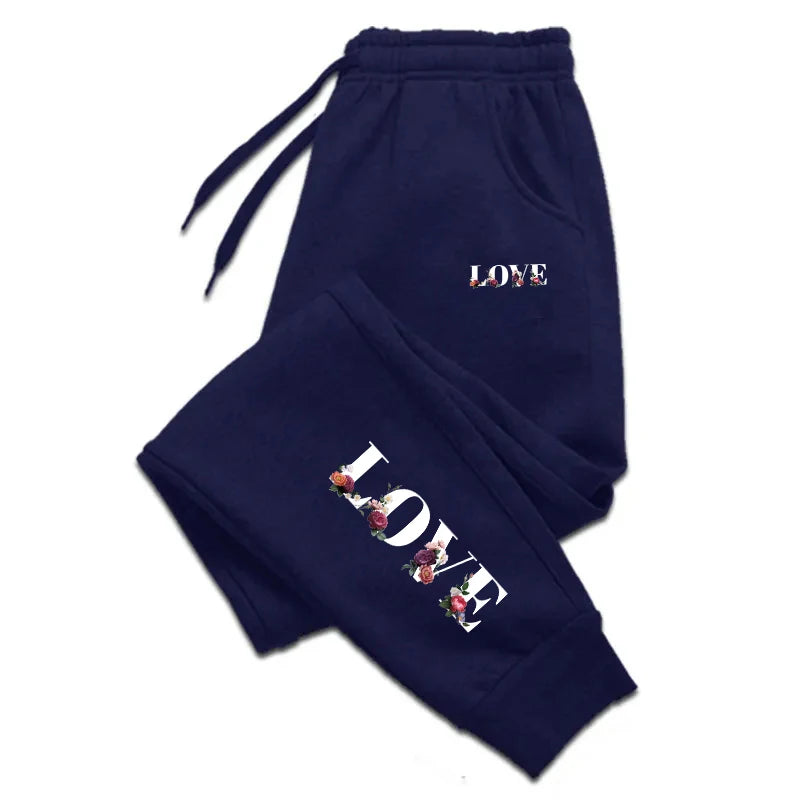 Womens Tracksuit Trousers New LOVE Letter Print Street Luxury Sweatpants Daily Casual Simplicity Versatile Jogging Sport Pants