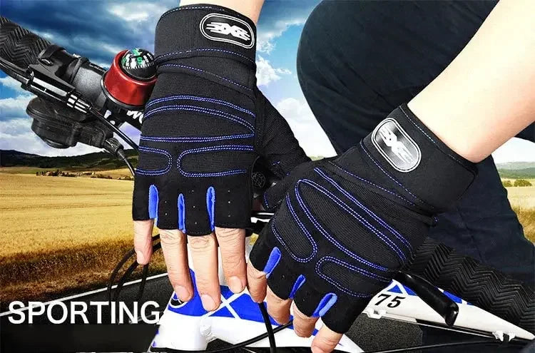 Gym Gloves for Men Women Fitness Weight Lifting Wristband Gloves Body Building Training Sports Exercise Cycling Glove Shockproof