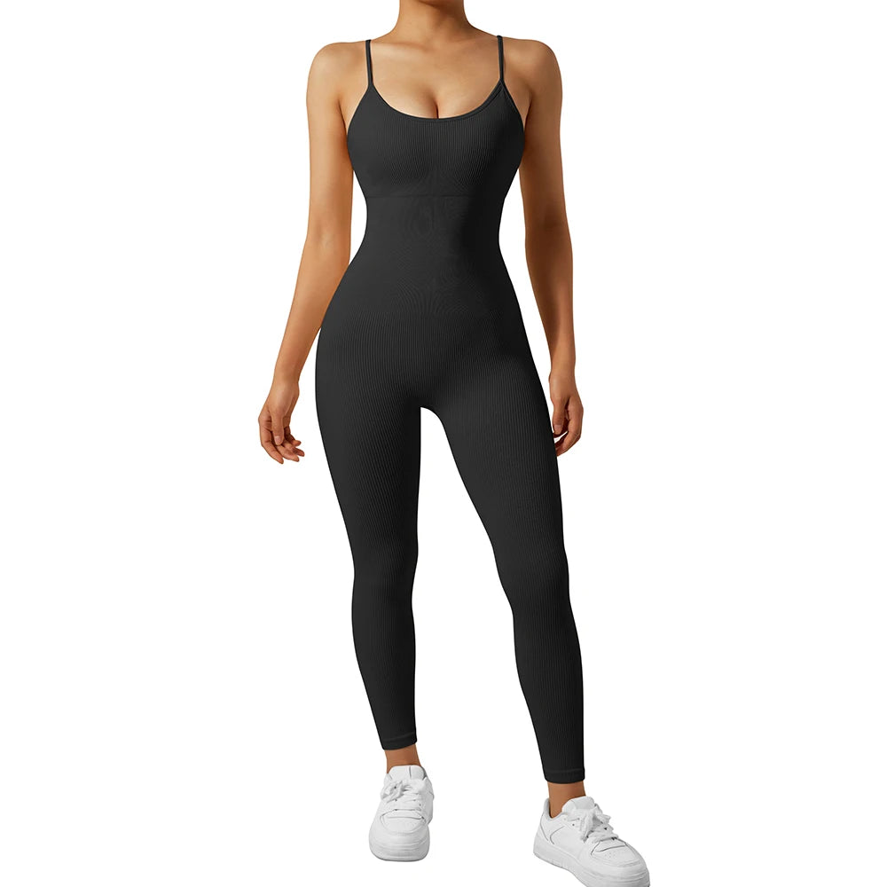 Bodysuit Women Jumpsuit Summer Romper Overalls Sportswear Fashion Streetwear Women Overalls One Piece Fitness Sports Bodysuits