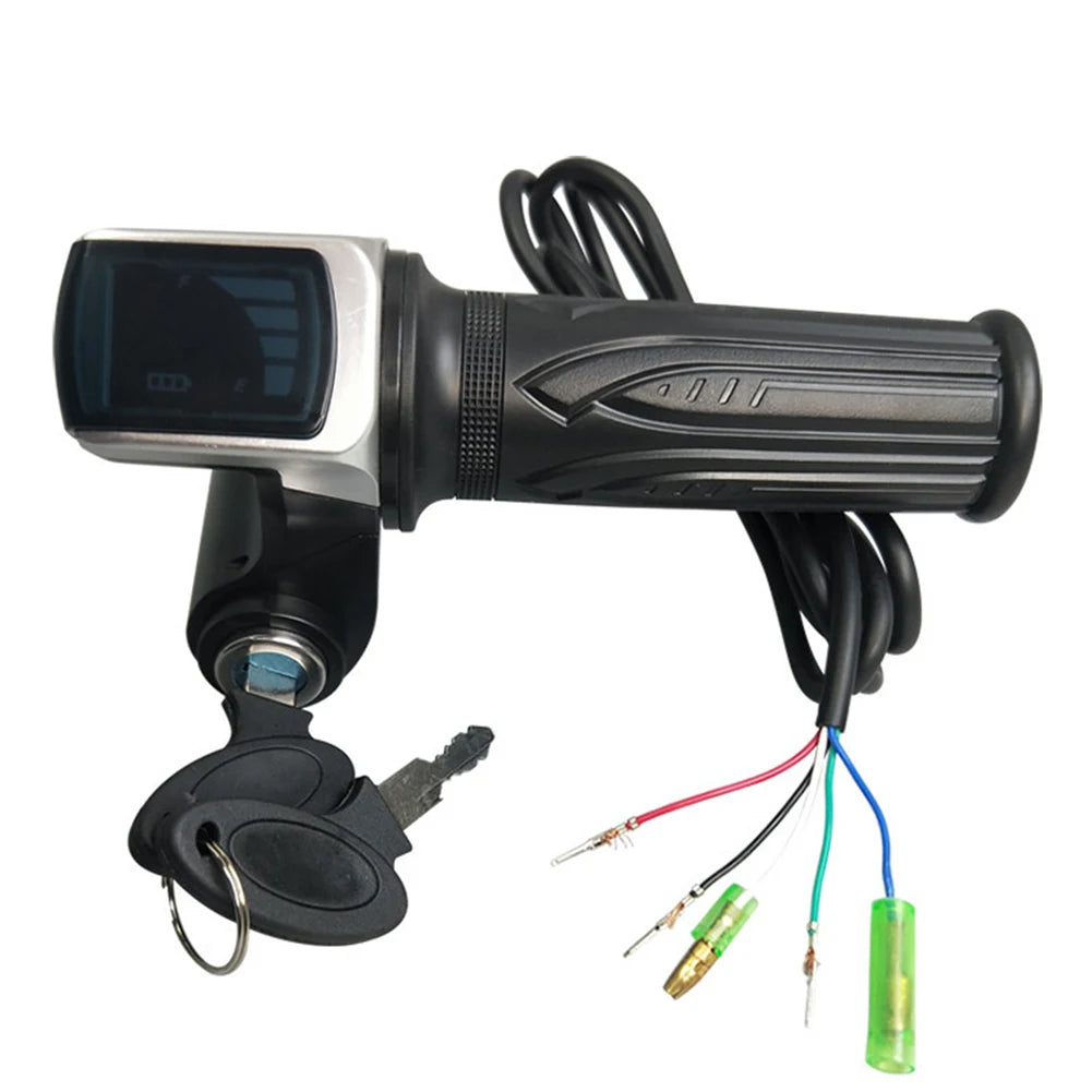 36v48v60v Handlebar Throttle Speed Controller Lcd Display Electric Bicycle Accelerator Accessories