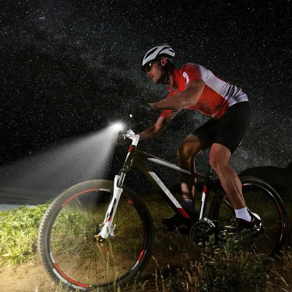 Bright Bicycle Light T6 LED Front USB Rechargeable MTB Mountain Bicycle Lamp 1000LM Bike Headlight Flashlight Cycling Scooter