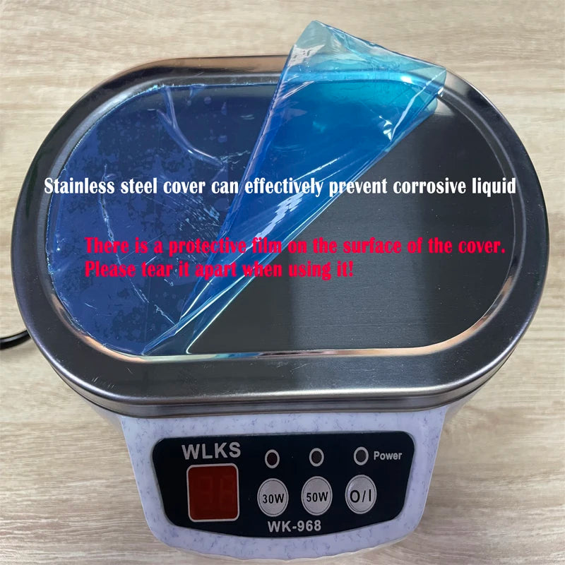 30/50W Digital Ultrasonic Cleaner Tub Dual Frequency Vibration Jewelry Parts Glasses Circuit Board Portable Watch Washer Machine