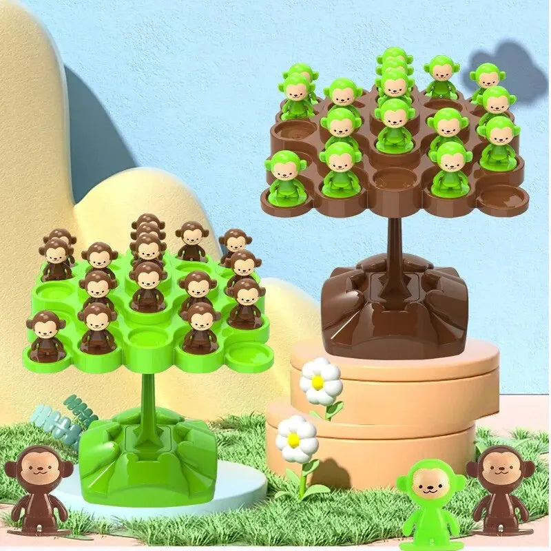 Monkey Balance Tree Focus Balance Training Children's Toys Folding Music Series Parent Child Interactive Board Game