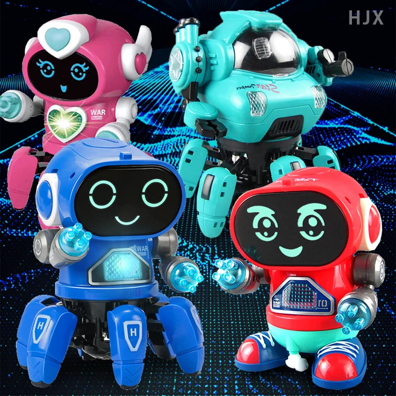 Electronic Pets Robots Dog Toy Music Dance Walk Cute Animals Baby 2 3 4 Years Old Kids Toddlers Learn To Crawl Boy Girl Children