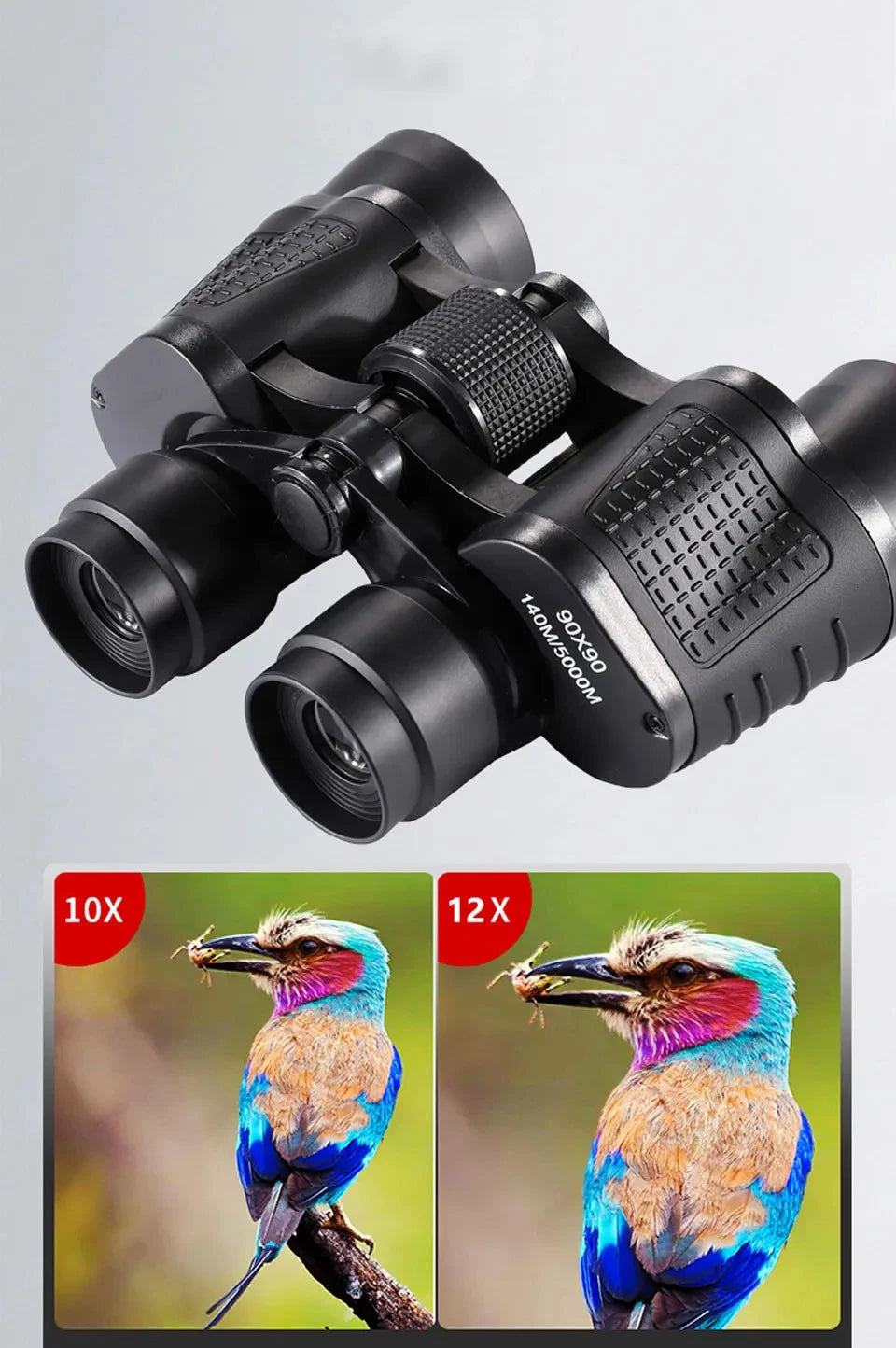 Binoculars 90X90 Long Range Bak4 Prism HD High Power Telescope Optical Glass Lens Hiking Travel Portable for Hunting Sport Scope