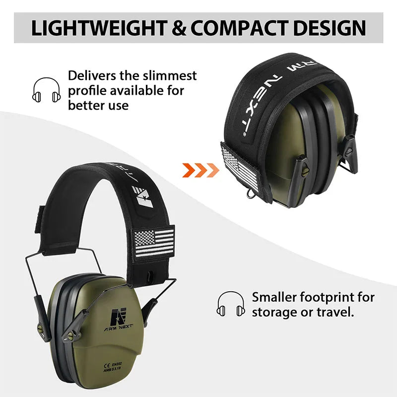 ARM NEXT V30 Tactical Headset Ear Protection Shooting Headphones for Hunting Hearing Earmuff Noise Reduction 25dB Earmuffs