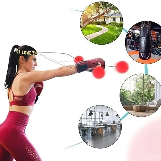 Boxing Punching Balls Head-mounted PU Speed Ball MMA Muay thai Training Hand Eye Reaction Home Sandbag Fitness Boxing Equipment