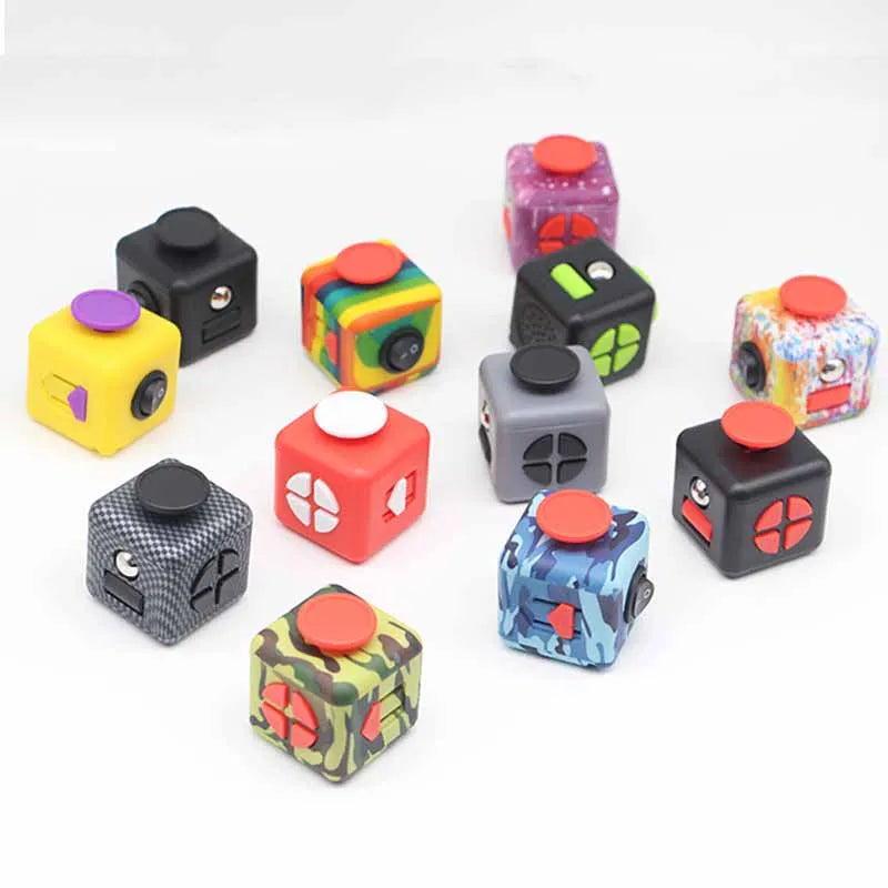 Solid Color Fidget Decompression Dice for Release Stress Autism Anxiety Relieve Adult Kids Stress Relief Anti-Stress Fingertip