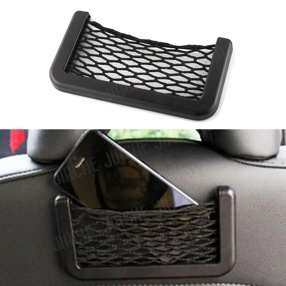 Car Storage Net Automotive Pocket Organizer Bag for Phone Holder Box Facial Tissue For All Car Accessories