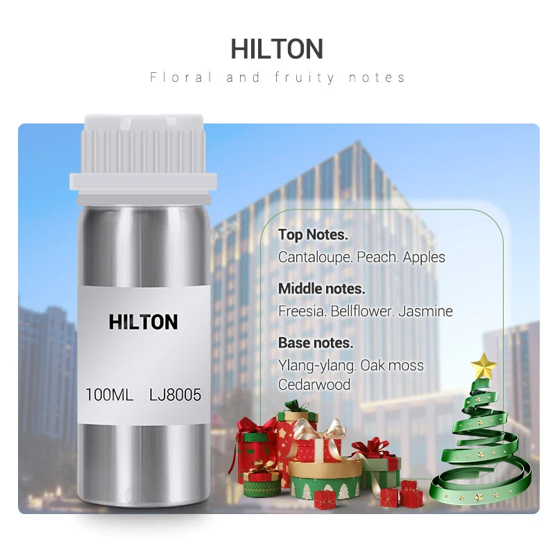 100ml Diffuser Essential Oils Hilton Fragrance Oil for Home Perfumes Hotel Aromatherapy Machine Essential Oil Diffuser Aroma Oil