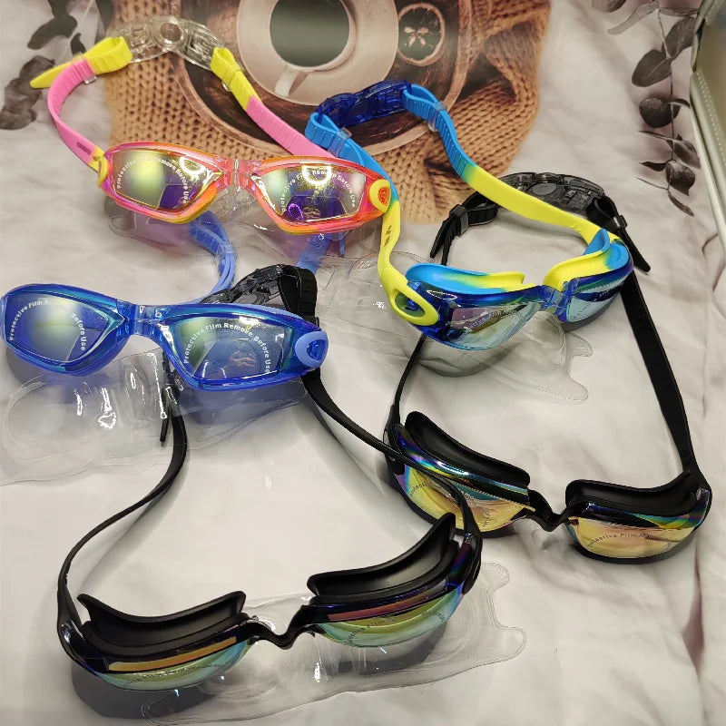 Professional Waterproof Swimming Goggles Anti-fog UV400 Leak Prevention Glasses Children Students Swim Eye Protection Eyewear