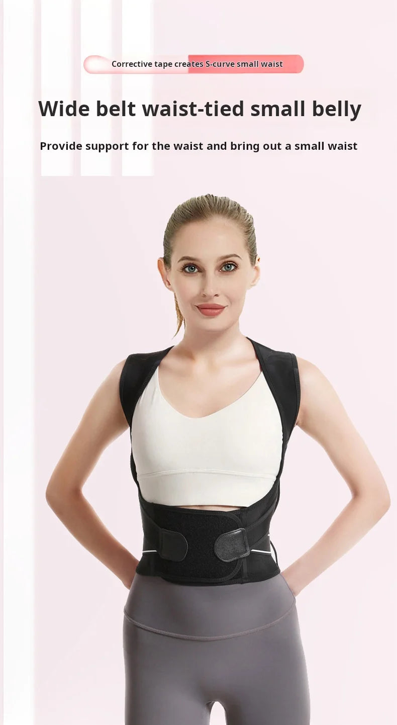 Shoulder and back posture correction with camel straps, adult body shape correction, male and female back support