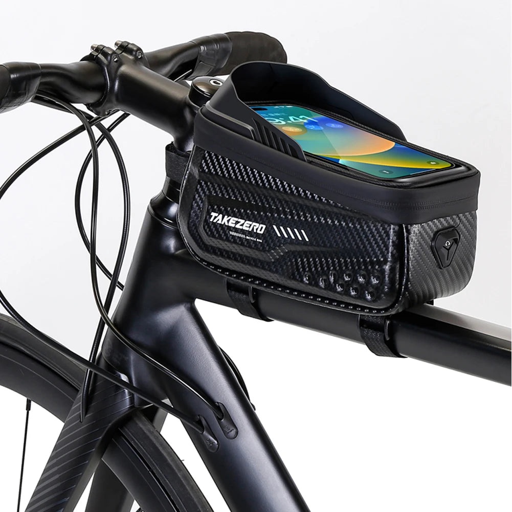 Bicycle Bag Waterproof Touch Screen Cycling Bag Top Frame Tube Bag MTB Road Bike Bag Phone Case Bike Accessories