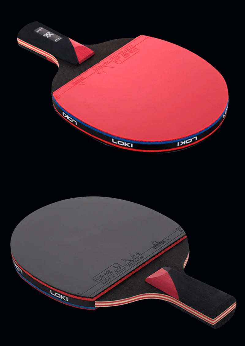 LOKI 9 Star Table Tennis Racket Professional 5+2 Carbon Ping Pong Paddle 6/7/8/9 Star Ultra Offensive with Sticky Rubbers