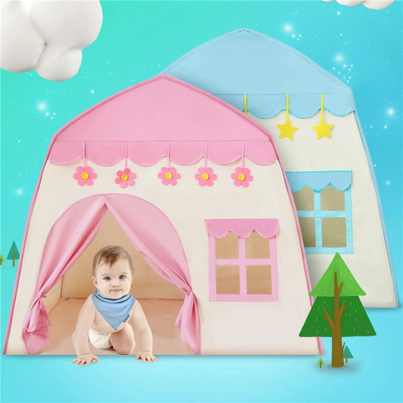 Children's Tent Indoor Outdoor Games Garden Tipi Princess Castle Folding Cubby Toys Tents Enfant Room House Teepee Playhouse