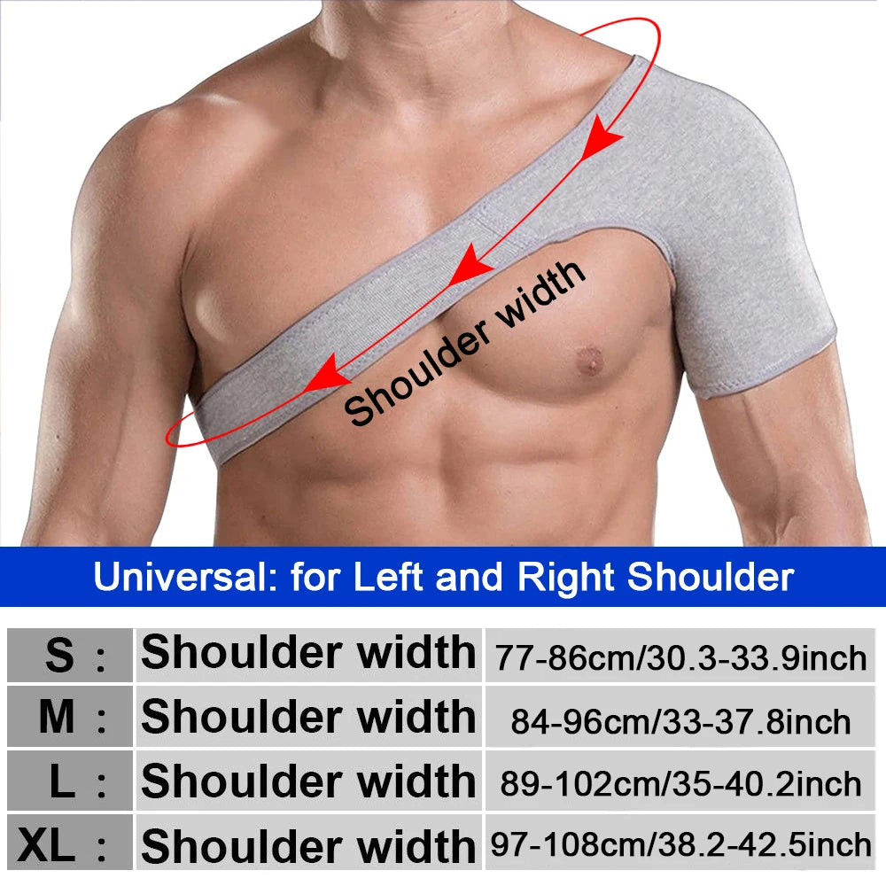 Compression Shoulder Brace, Shoulder Support Brace, AC Joint Rotator Cuff Brace, Adjustable Shoulder Strap Compression Sleeves