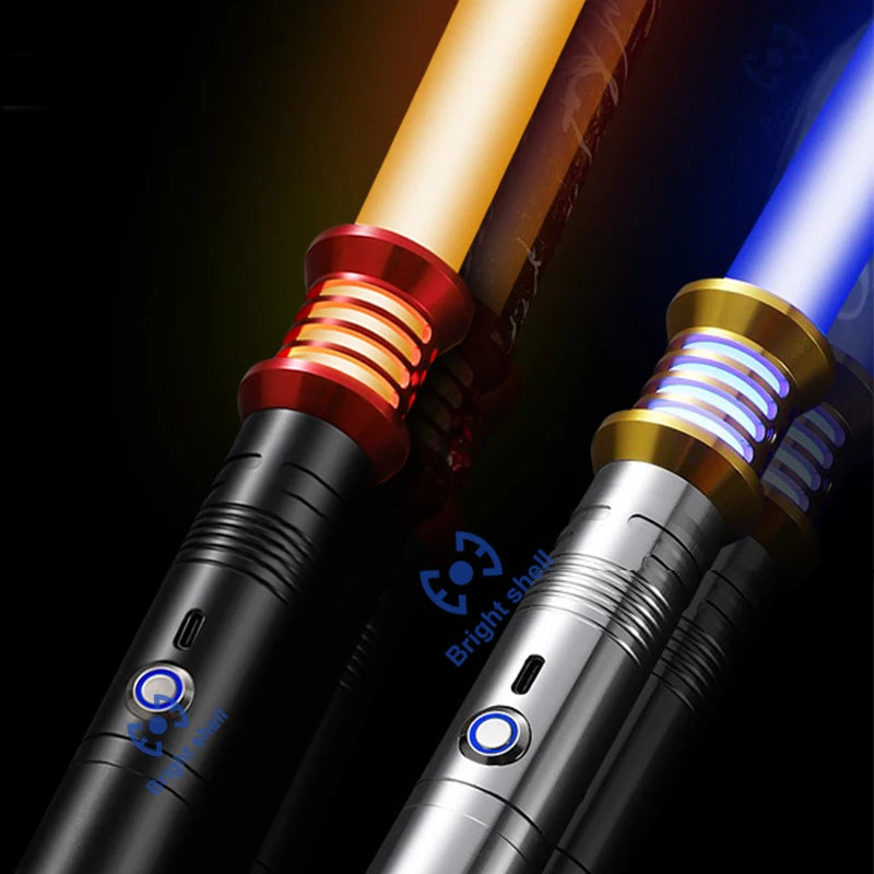 RGB Metal Lightsaber Laser Sword Toys Light Saber 15Color Change Kids Soundfonts Force FX FOC Blaster Toys Jedi Laser Sword Gift