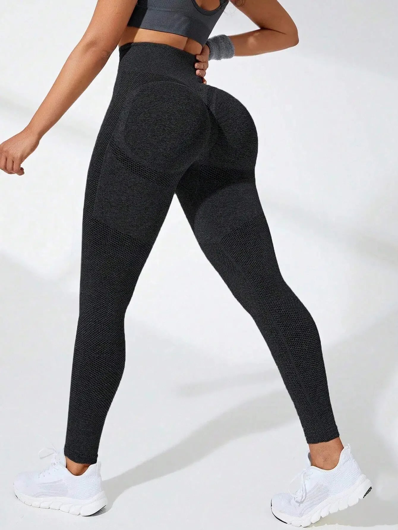 Women Seamless Leggings High Waist Fitness Leggings High Elastic Knitting Fashion Sports Pants Gym Running Yoga Butt Lift Tights