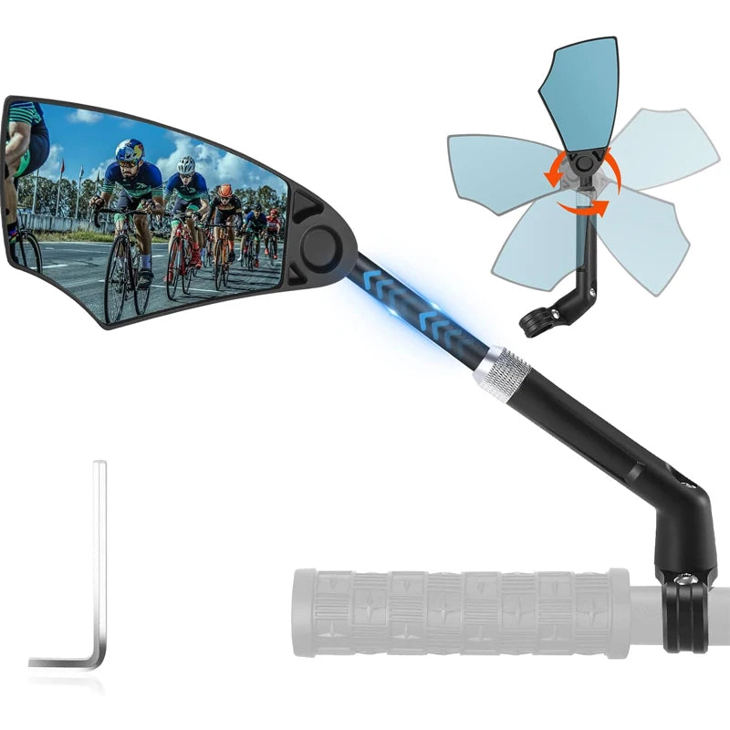 Bicycle Mirror Handlebar Rearview Anti-Glare Scooter Mirror Bike Accessories View Wide Range Back Sight Reflect