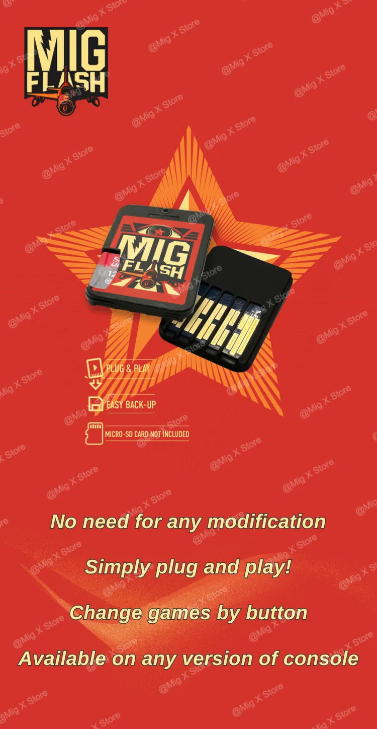 mig switch V2 ns migFlash Cart plug&play Modified Chip Universal card