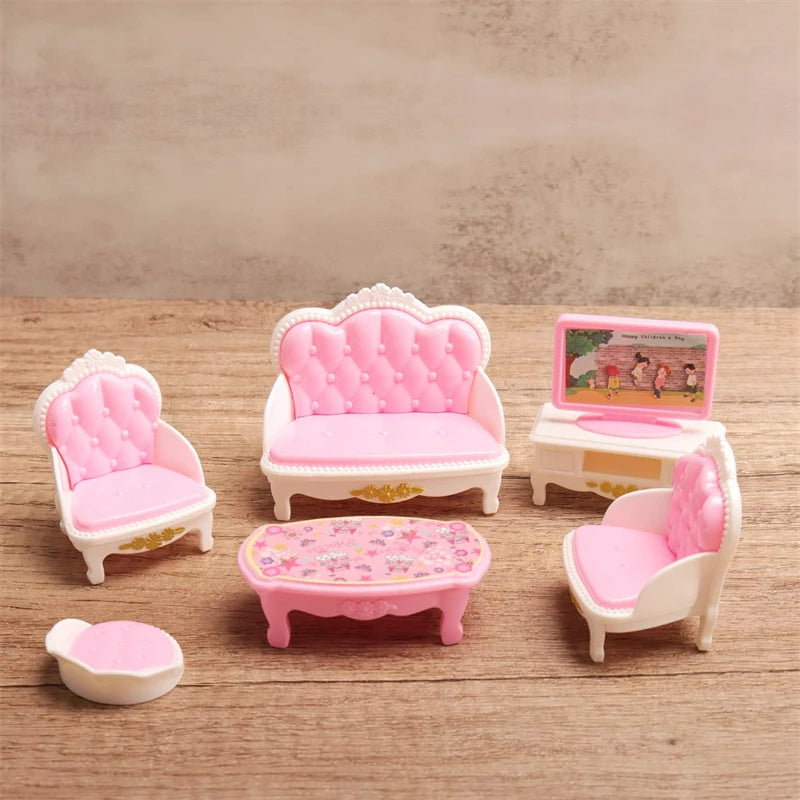 1:12 Miniature Home Furniture Set, Doll Accessories For Bedroom, Living Room, Kitchen And Bathroom, Doll House Accessories, Gift