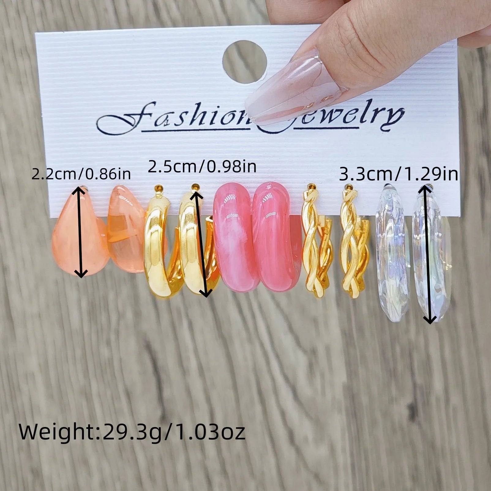 Hot selling cross-border fashion and minimalist earring set in Europe and America, versatile female temperament, exaggerated