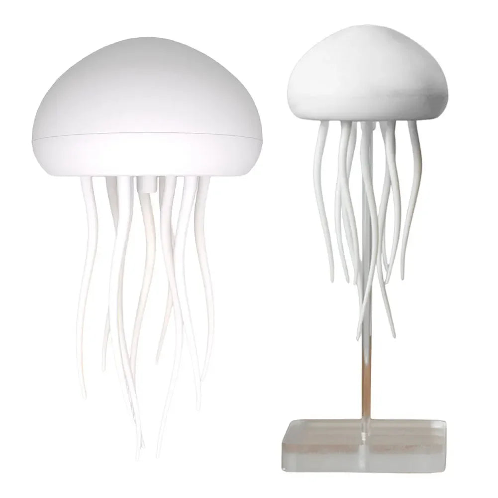 Cartoon Dancing Jellyfish Night Light RGB Gradient Cute Jellyfish Bedside Lamp Voice Control Type-C Charging LED Night Lamp