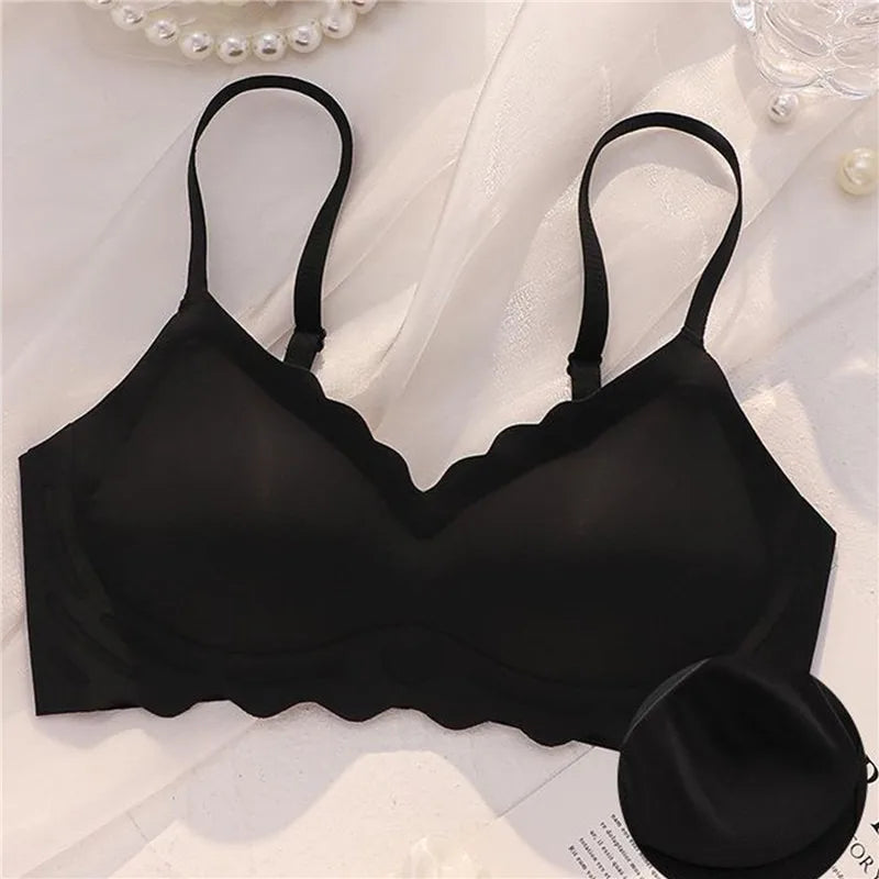 Sexy Seamless Bra Women Comfort Lingerie Sports Padded Tops Sexy Wireless Underwear Soft Bralette Support Bra Thin Intimates