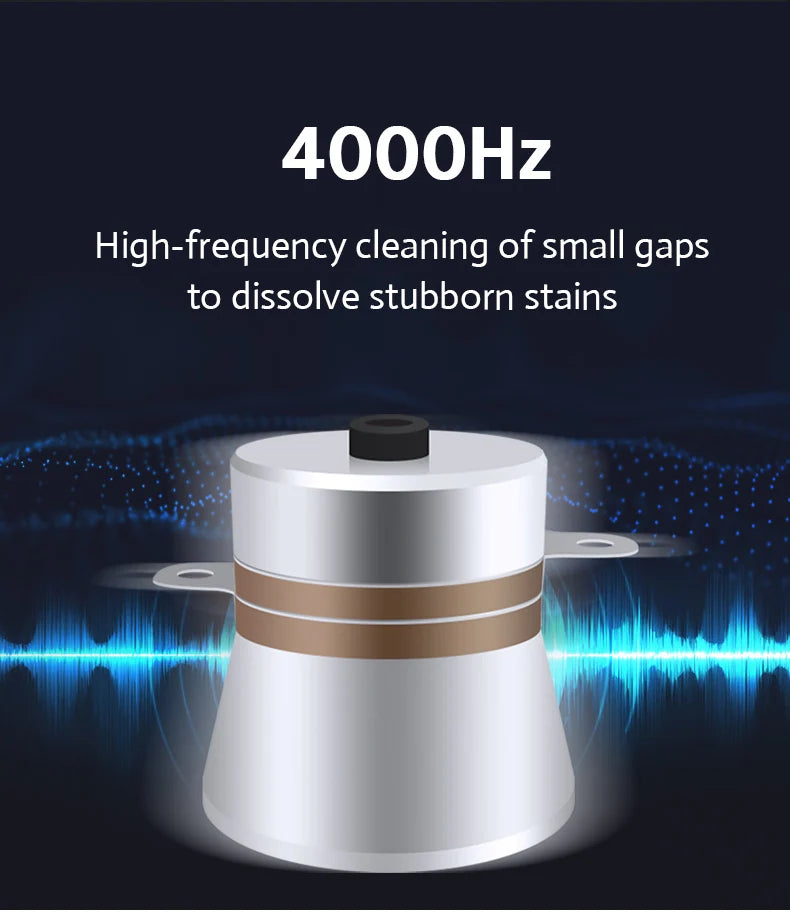 30/50W Digital Ultrasonic Cleaner Tub Dual Frequency Vibration Jewelry Parts Glasses Circuit Board Portable Watch Washer Machine