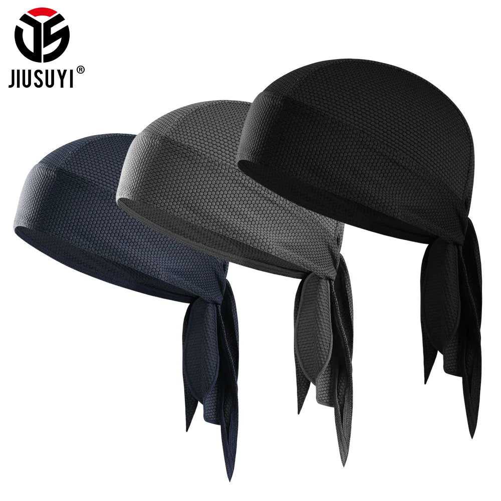 Durag Du-Rag Headwear Head Wrap Skull Cap Doo Do Rag Bandana Sports Beanies Hat Women Men Headscarf Cycling Pirate Caps Summer