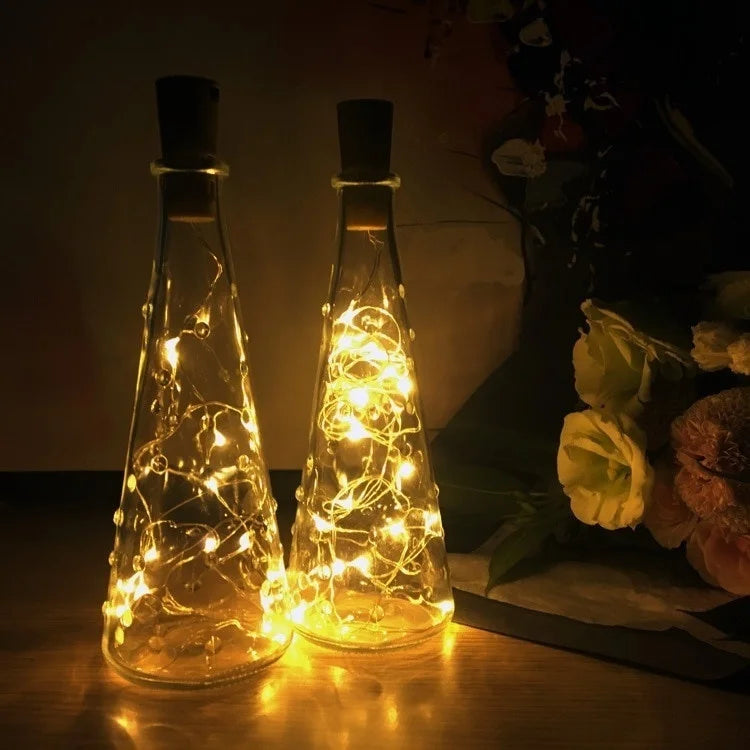 2M 20 LED Bottle Light Fairy Lights Cork Mood Lights Wine Bottle Night Light for Party, Garden, Christmas, Wedding Decoration