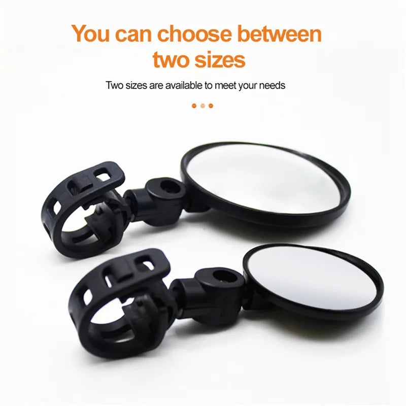 1/2PCS Universal Bike Rearview Mirror 360 Degree Adjustable Rear View Mirror Cycling Accessories Bicycle Handlebar Mirrors