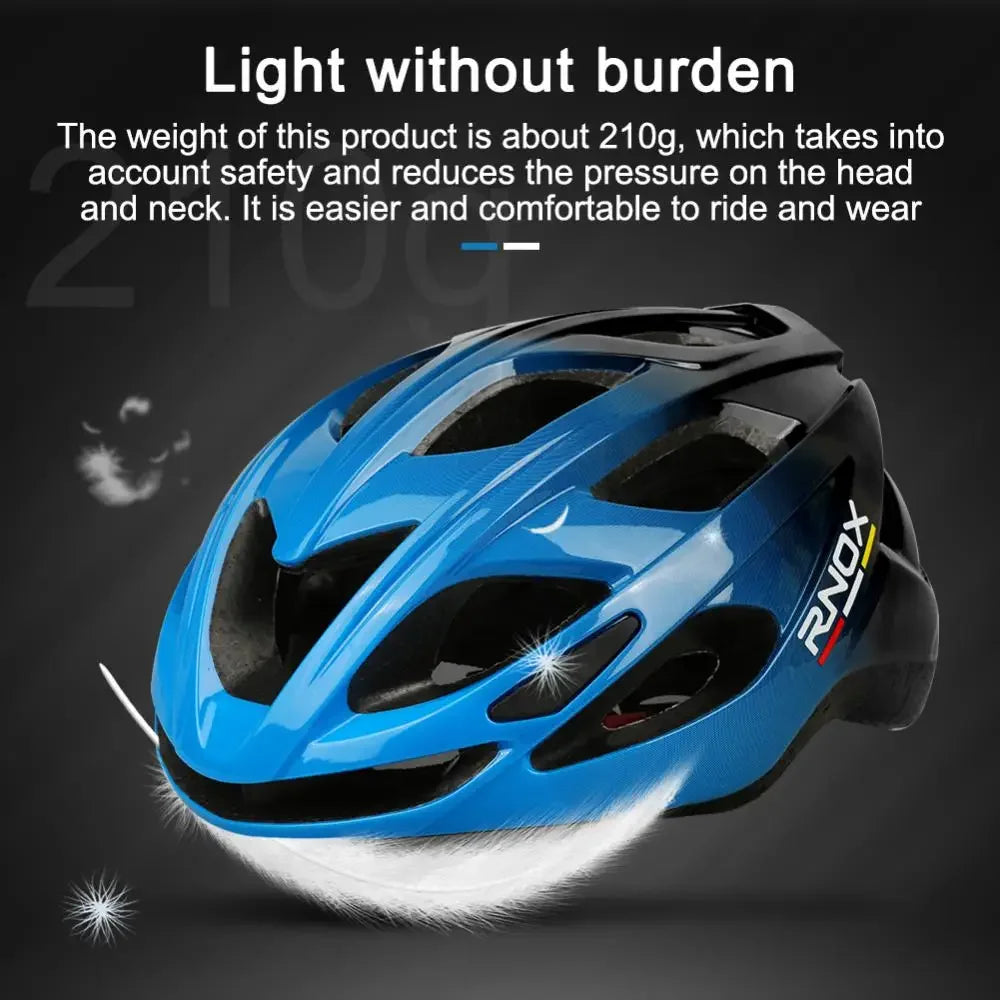 RNOX New Ultralight Cycling Helmet Safety Cap Bicycle Helmet for Women Men Racing Bike Equipments Road MTB Adult Bike Helmets