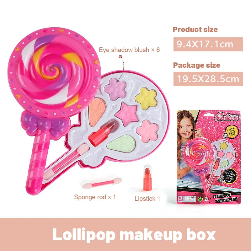 Simulation Girl Pretend Princess Makeup Toys Play House Children's Cosmetics  Lipstick Eyeshadow Set For Kids Party Cosplay Game