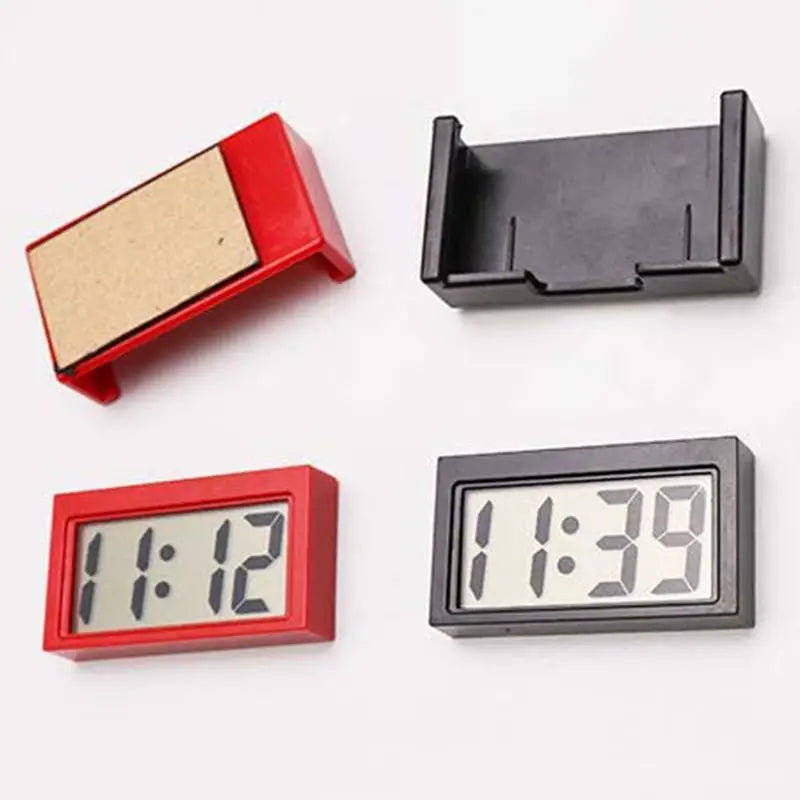 Mini Digital Clock Large Screen Car Dashboard Electronic Clock Self-adhesive Mini Clock Durable Car Clock For Truck Dashboard