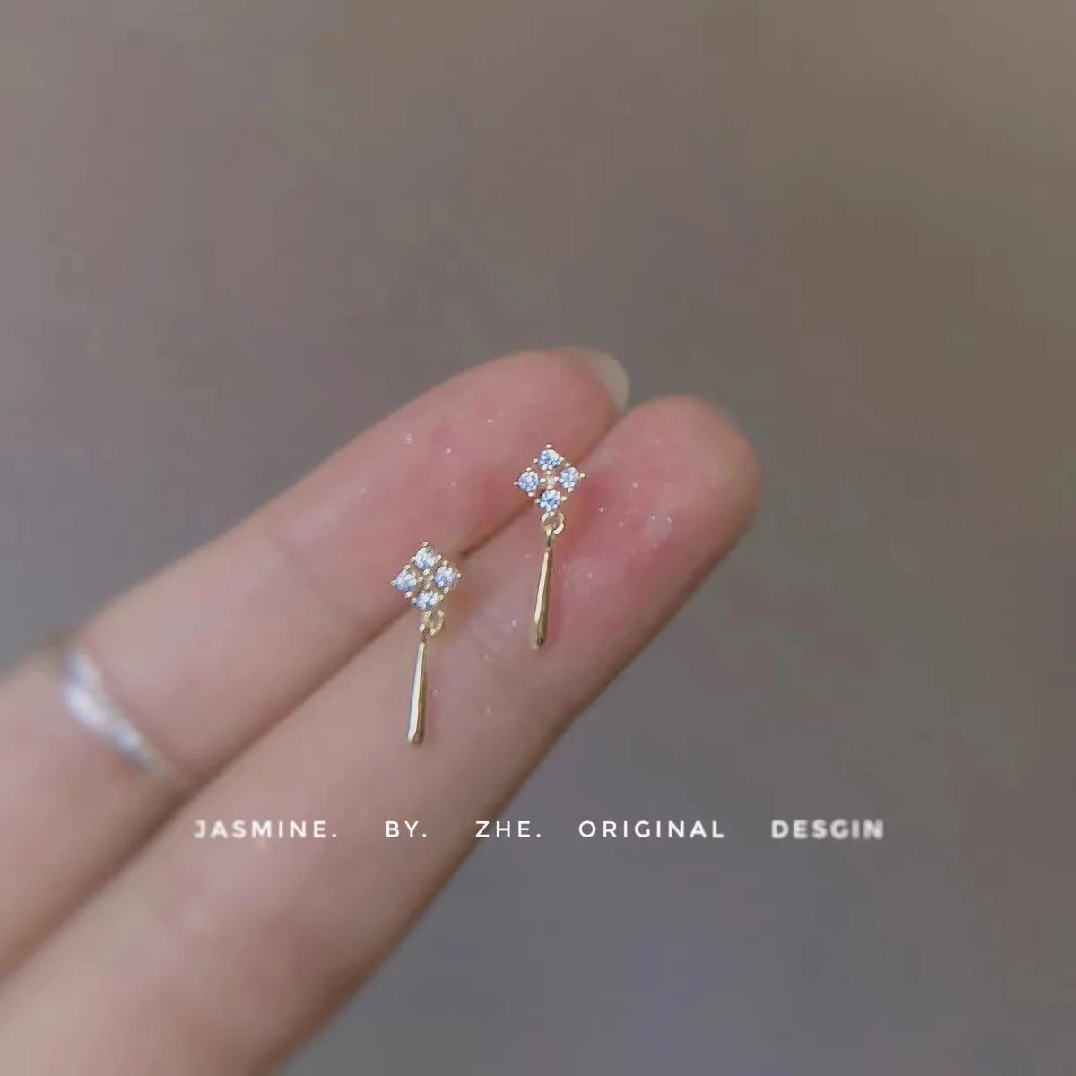 925 Silver Needle Zircon Earrings Hypoallergenic Fashion Ear Studs Female Pendant Tassel Pendant Earrings for Women Jewelry Gift