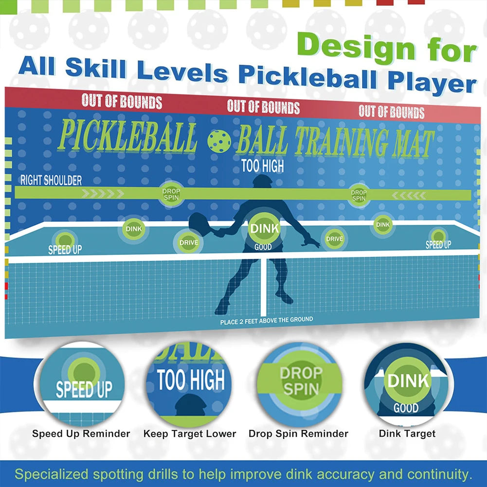 Pickleball Practice Board Pickleball Dink Wall Pad Pickleball Training Dink Pad for Outdoor & Indoor Court Use