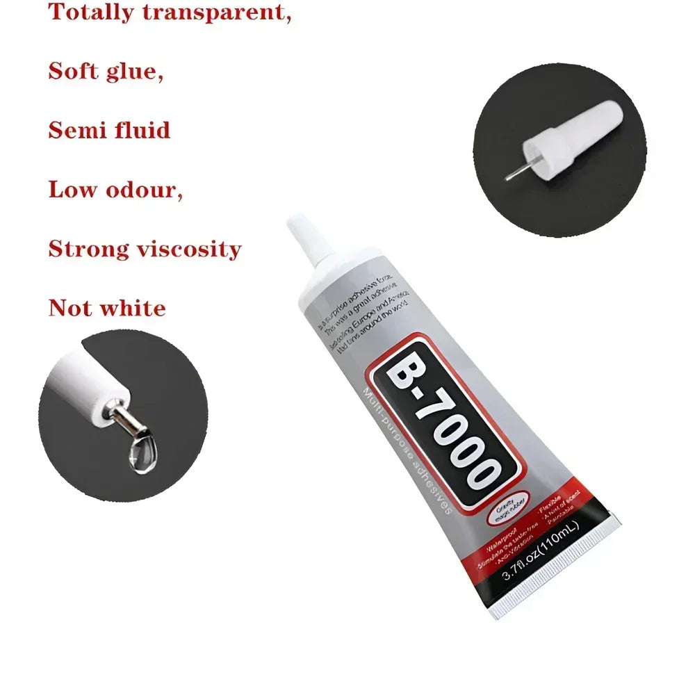 15/50/110ml B-7000 Glue T-8000 Adhesive Epoxy Resin Repair Cell Phone Touch Screen Liquid Glue Jewelry Craft Adhesive Glue