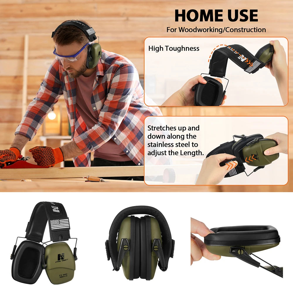 ARM NEXT V30 Tactical Headset Ear Protection Shooting Headphones for Hunting Hearing Earmuff Noise Reduction 25dB Earmuffs