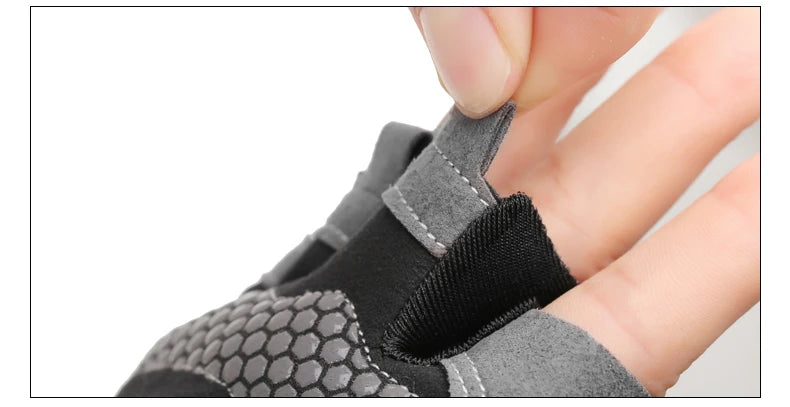 Professional Gym Fitness Breathable Anti-Slip Women Men Half Finger Summer Fishing Cycling Fingerless Gloves Female Bicycle Bike