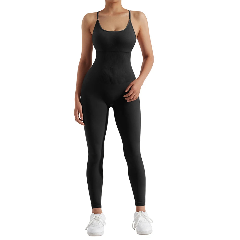 Bodysuit Women Jumpsuit Summer Romper Overalls Sportswear Fashion Streetwear Women Overalls One Piece Fitness Sports Bodysuits