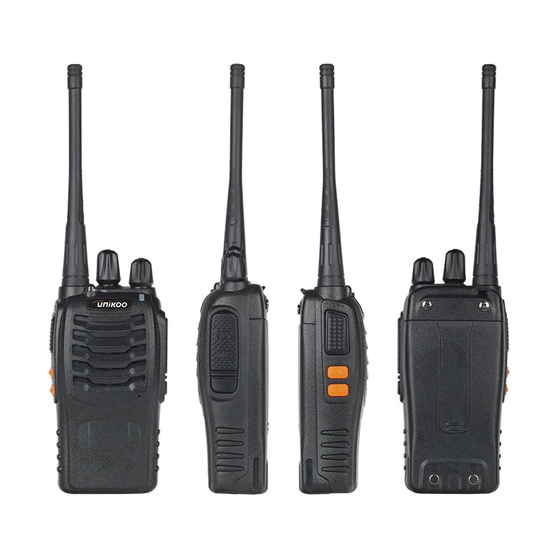 2 pcs UNIKOO Long Range Walkies Talkies Set FRS Two Way Ham Radios UHF Mini Walkie Talkie Set Transceive For Camping Hotel UK226