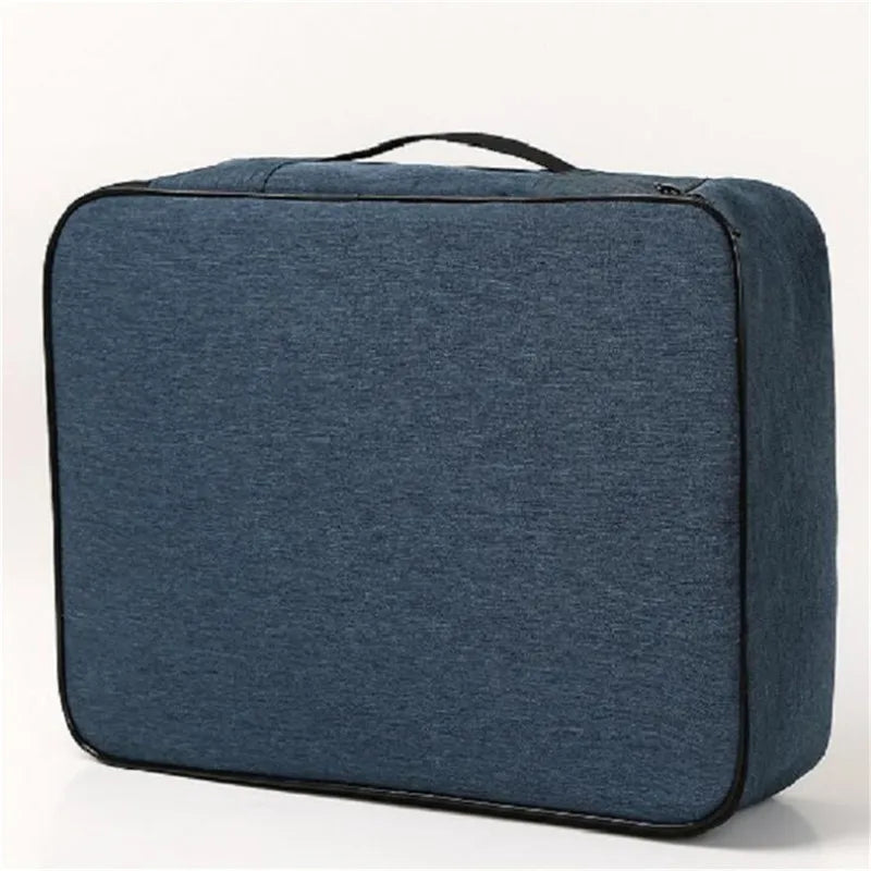 Document Organizer Briefcase A4 Folder Holder Men's Women's Bag Cover Purse Passport Home Safe Functional File Storage Case