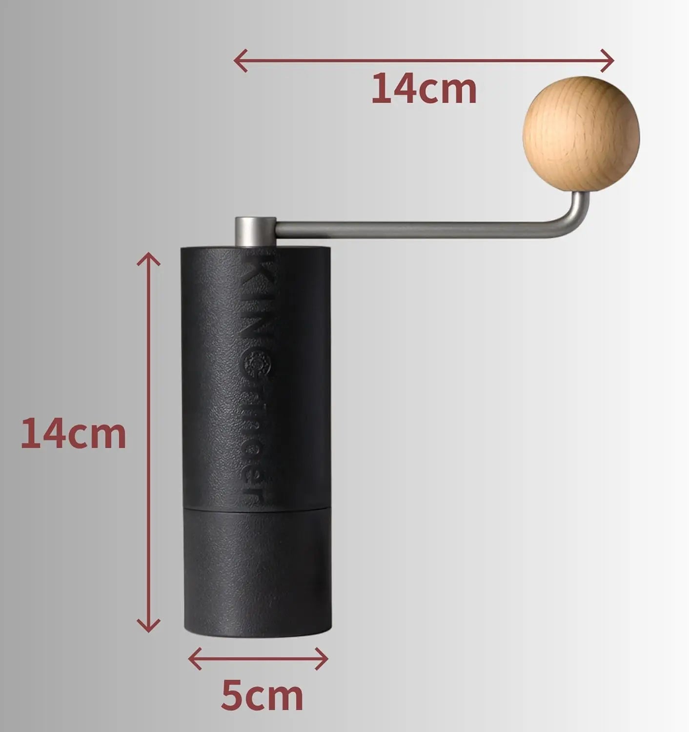 KINGrinder P0/P1/P2 Lightweight Manual Hand Coffee Grinder for Moka pot Drip with Assembly Consistency Stainless Steel