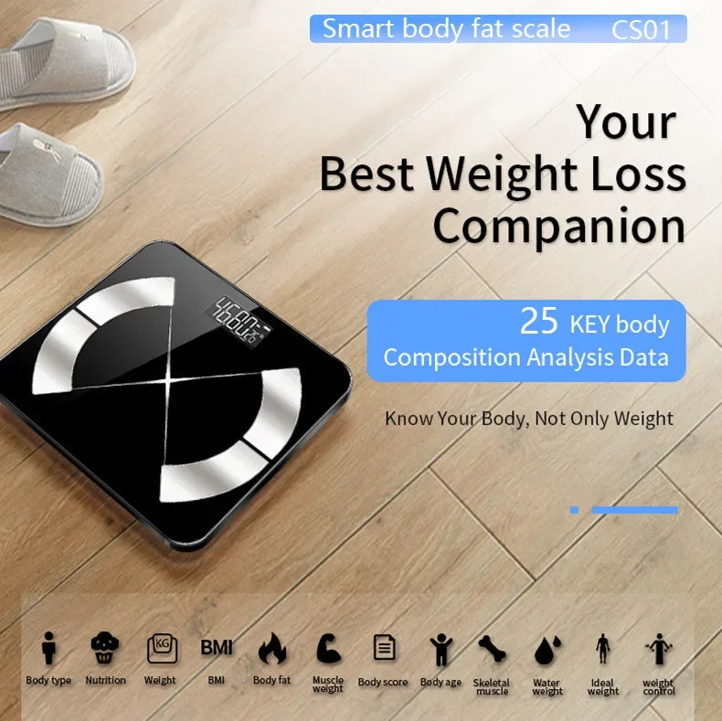 Electronic Scale Smart Bluetooth Weighing Human Charging Simple Weight Scale Weighing Household Fat Body Fat Measurement Scale