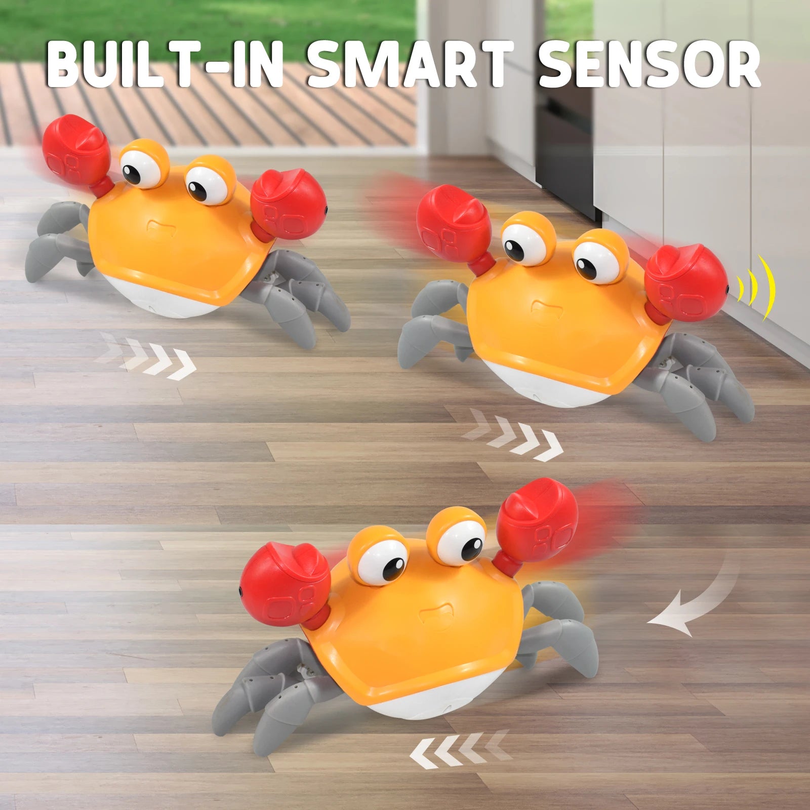 Kids Induction Escape Crab Octopus Crawling Toy Baby Electronic Pets Musical Toys Educational Toddler Moving Toy Christmas Gift